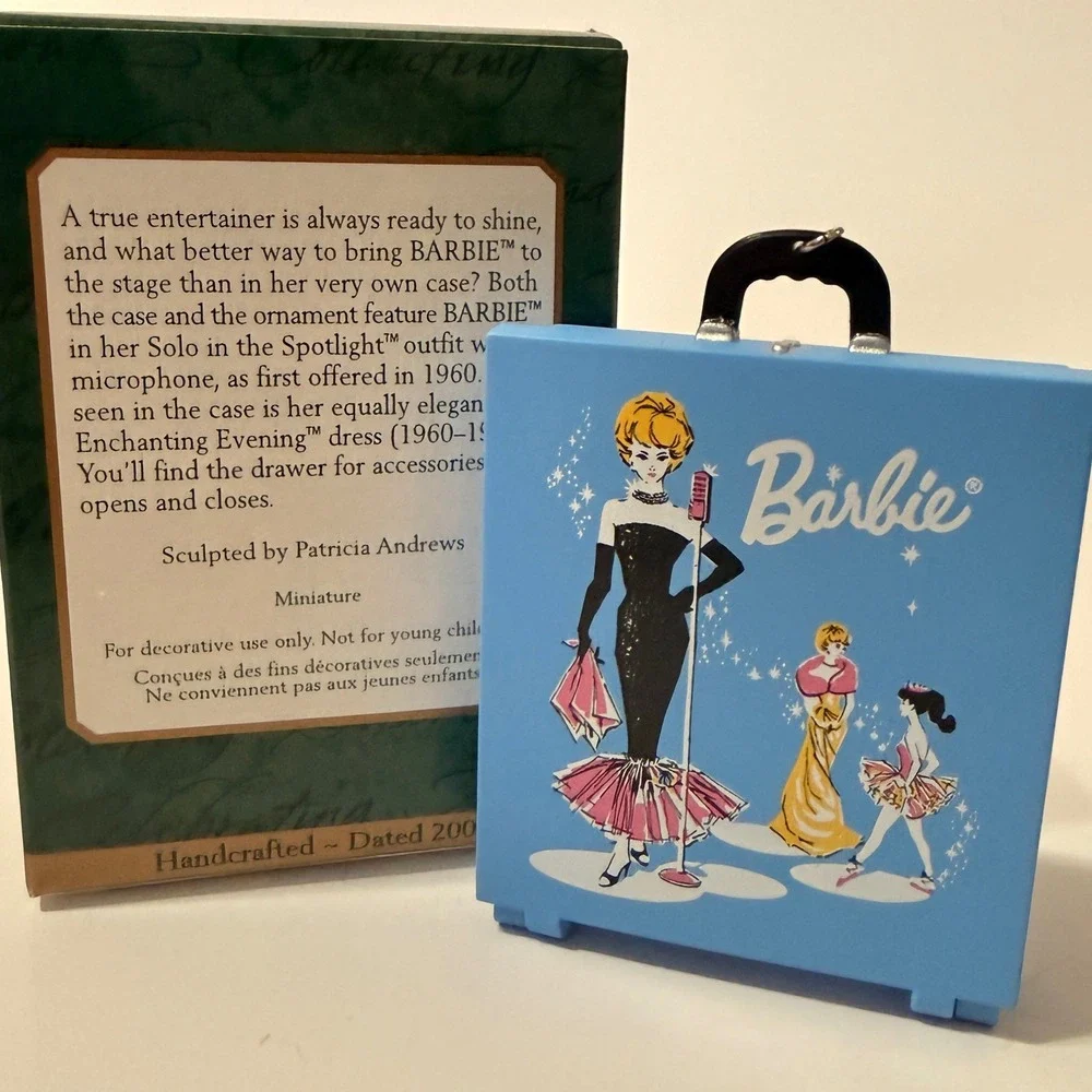 Hallmark 2003 Keepsake Barbie Solo in the Spotlight Case and Ornament Set